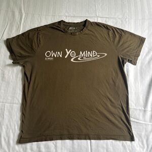 "own yo mind" MEN'S t-shirt BROWN by GW SIZE 2XL
